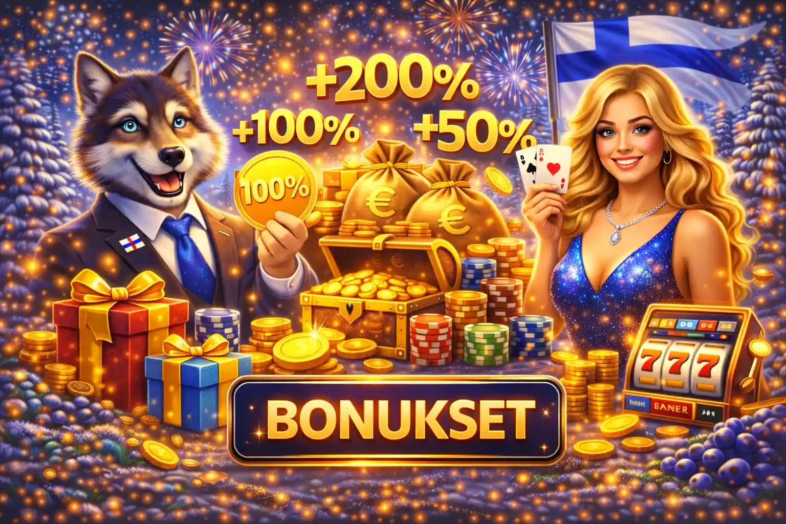 Bonusarkut, prosenttibonukset ja korttipelit suomalaisessa juhlatunnelmassa